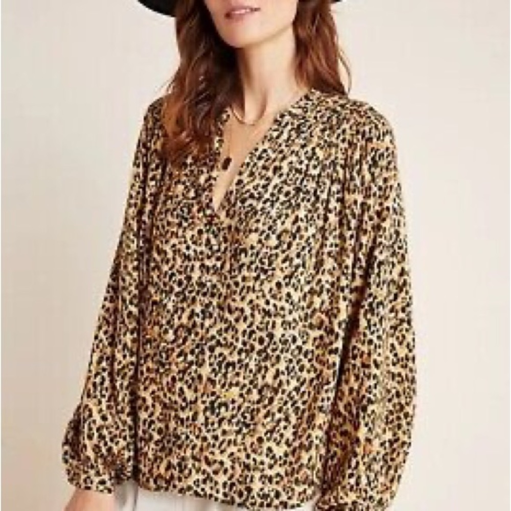 Current Air leopard print blouse